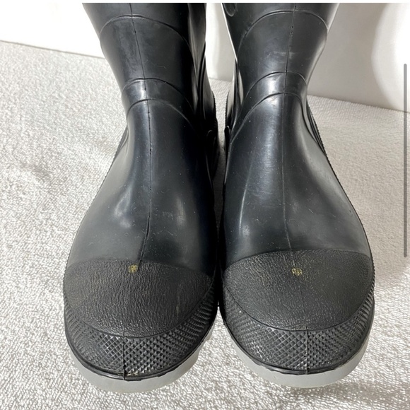 Vintage Onguard Industries Black Polyblend Rubber Boots Rain Boots 8 - Picture 3 of 14
